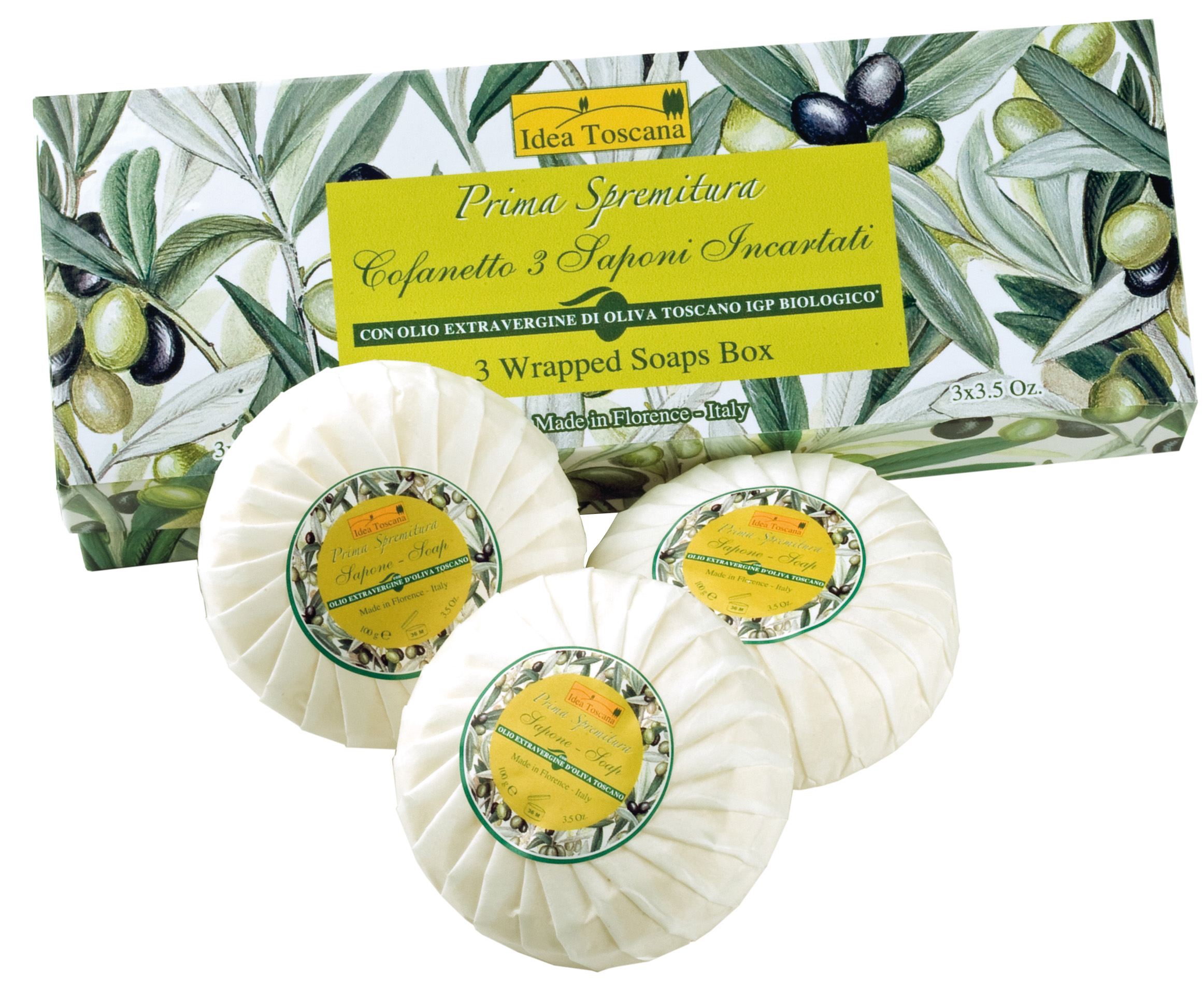 Prima Spremitura Mýdla balená v dárkové krabičce organická 3x100g
