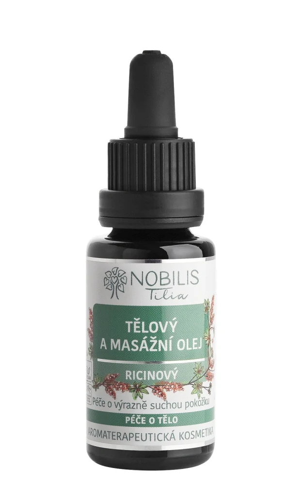 Tělový a masážní olej Ricinový 20 ml
