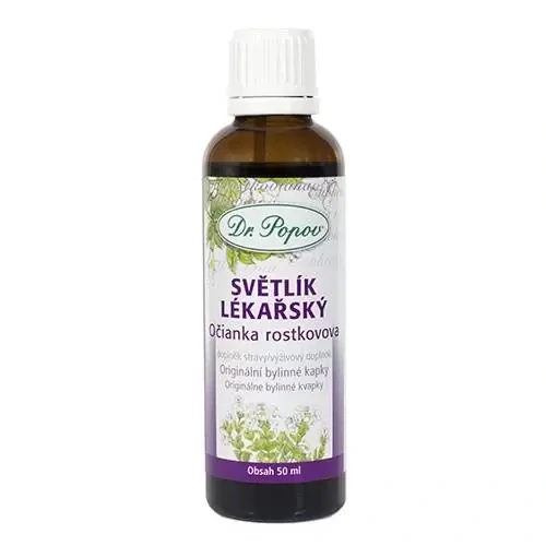 Dr. Popov Světlík lékařský, originální bylinné kapky, 50 ml