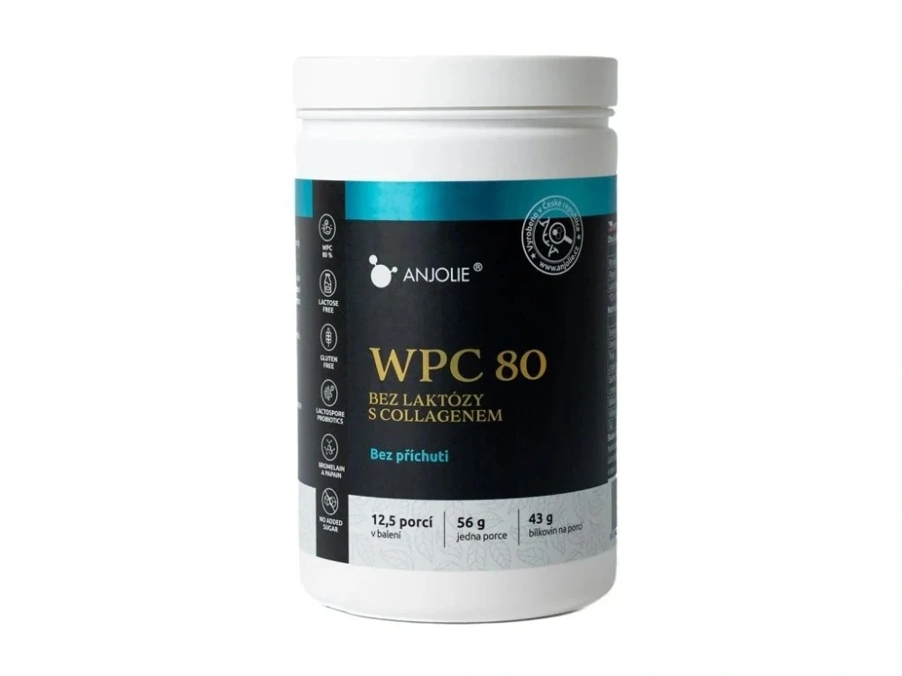 WPC 80 syrovátkový protein bez laktózy s Collagenem Bez Příchuti