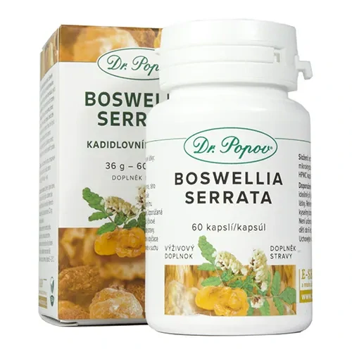 Dr. Popov Boswellia Serrata – Kadidlovník (extrakt), 60 kapslí