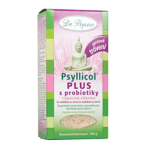 Dr. Popov Psyllicol® PLUS s probiotiky, 100 g