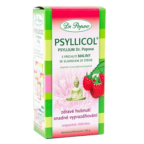 Dr. Popov Psyllicol® s příchutí maliny, 100 g