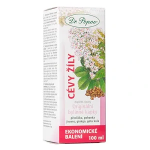 Dr. Popov Cévy – žíly, originální bylinné kapky, 100 ml