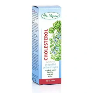 Dr. Popov Cholesterol, originální bylinné kapky, 50 ml