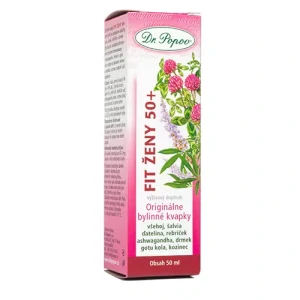 Dr. Popov Fit ženy 50+, originální bylinné kapky, 50 ml
