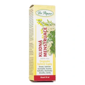 Dr. Popov Klidná menstruace, originální bylinné kapky, 50 ml