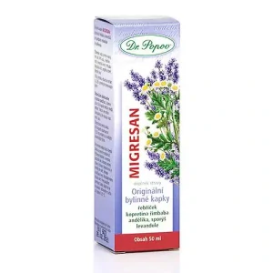 Dr. Popov Migresan, originální bylinné kapky, 50 ml