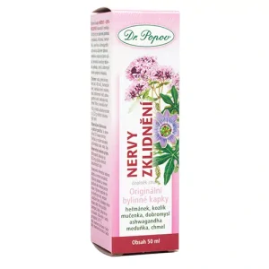 Dr. Popov Nervy zklidnění, originální bylinné kapky, 50 ml