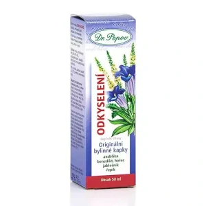 Dr. Popov Odkyselení, originální bylinné kapky, 50 ml