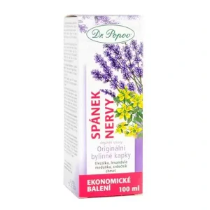 Dr. Popov Spánek – nervy, originální bylinné kapky, 100 ml
