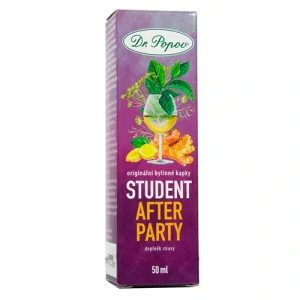 Dr. Popov STUDENT After party, bylinné kapky, 50 ml