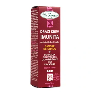 Dr. Popov Tinktura Dračí krev (Sangre de Drago) IMUNITA, 30 ml