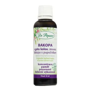 Dr. Popov Bakopa s gotu kolou (Brahmi), originální bylinné kapky, 50 ml