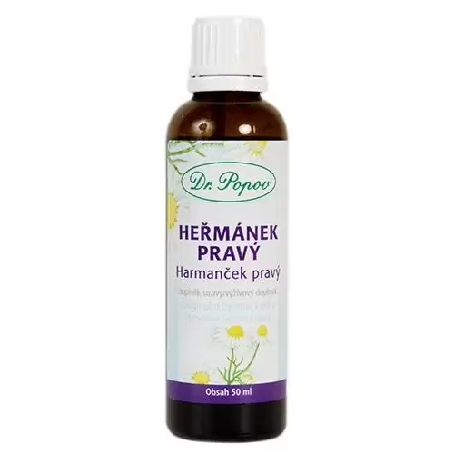 Dr. Popov Heřmánek lékařský, originální bylinné kapky, 50 ml