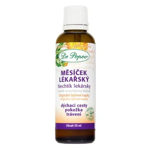 Dr. Popov Měsíček lékařský, originální bylinné kapky, 50 ml