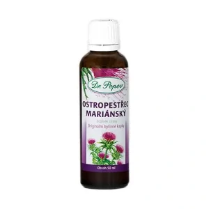 Dr. Popov Ostropestřec mariánský, originální bylinné kapky, 50 ml
