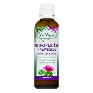 Dr. Popov Ostropestřec s právenkou, originální bylinné kapky, 50 ml
