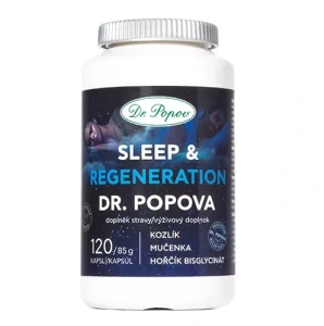 Dr. Popov Bylinné kapsle SLEEP and REGENERATION, 120 kapslí