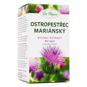 Dr. Popov Ostropestřec mariánský (bylina + extrakt) 60 kapslí