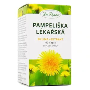 Dr. Popov Pampeliška lékařská (bylina + extrakt) 60 kapslí