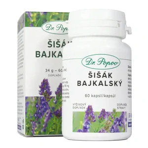 Dr. Popov Šišák bajkalský (extrakt), 60 kapslí