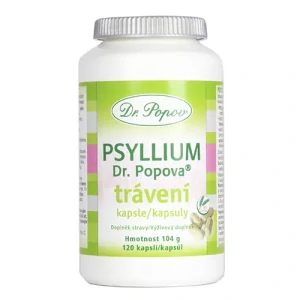 Dr. Popov Psyllium TRÁVENÍ 120 kapslí