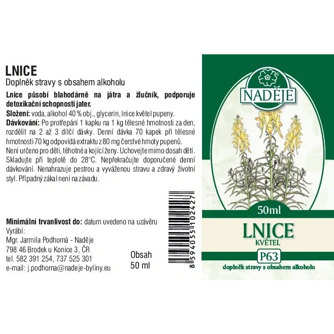 Naděje Lnice 50 ml