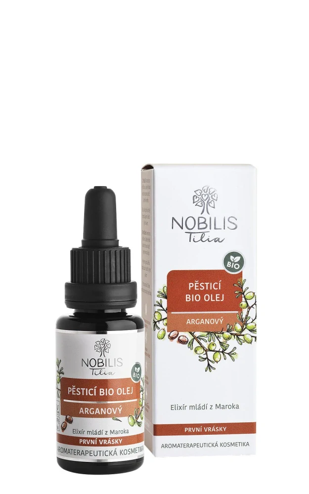 Pěsticí BIO olej arganový 20 ml fialové sklo