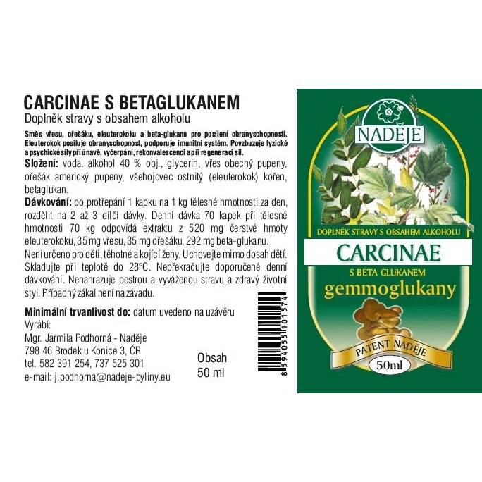 Carcinae s betaglukanem 50ml
