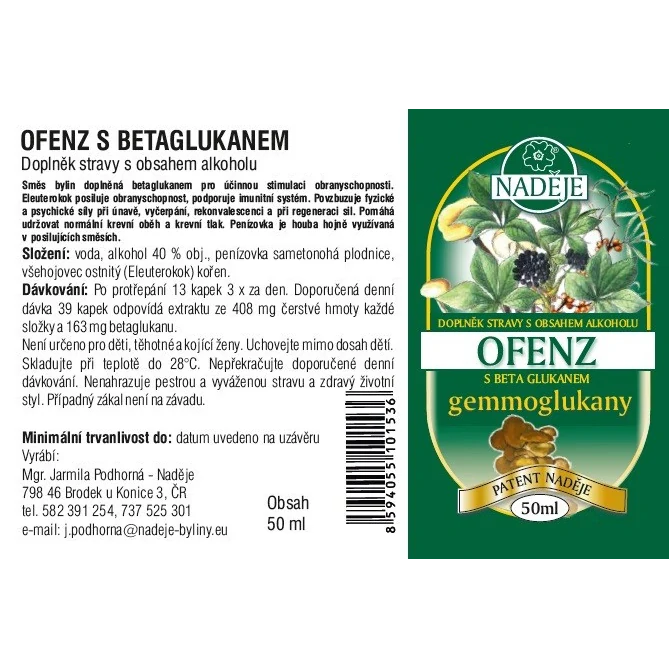 Ofenz s betaglukanem 50ml