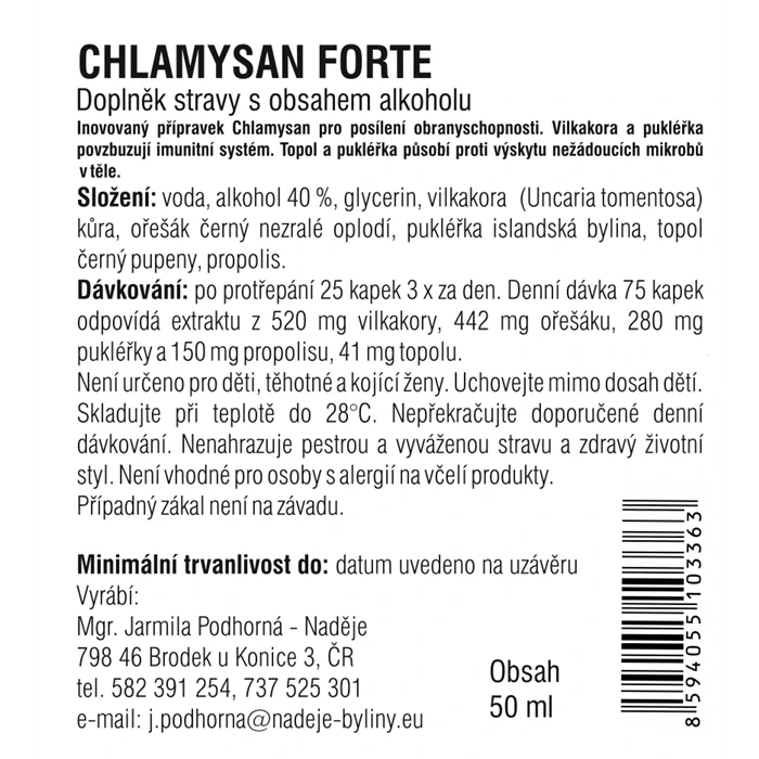 Chlamysan forte 50ml