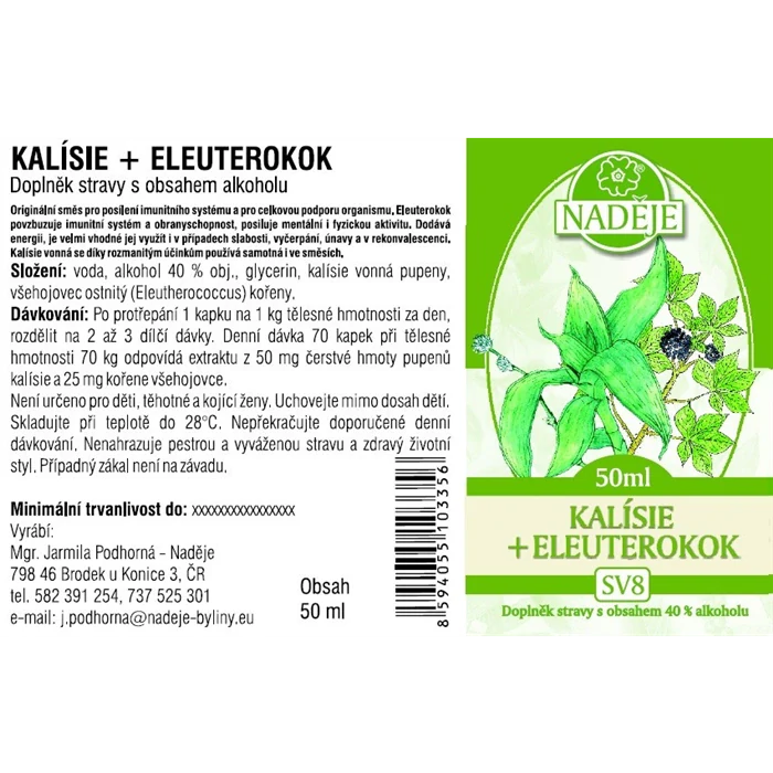 Kalísie + Eleuterokok 50ml