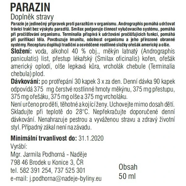 Parazin 50ml
