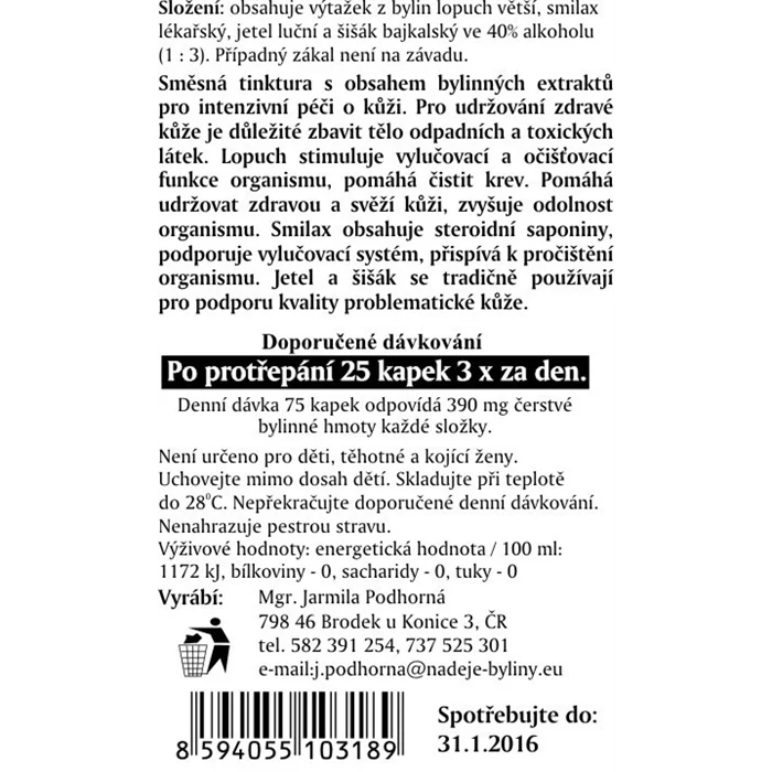 Smilax lékařský 50ml