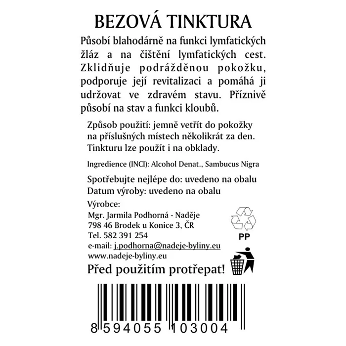 Bezová tinktura 200ml