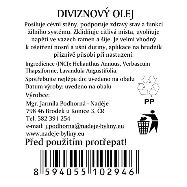 Diviznový olej 50ml