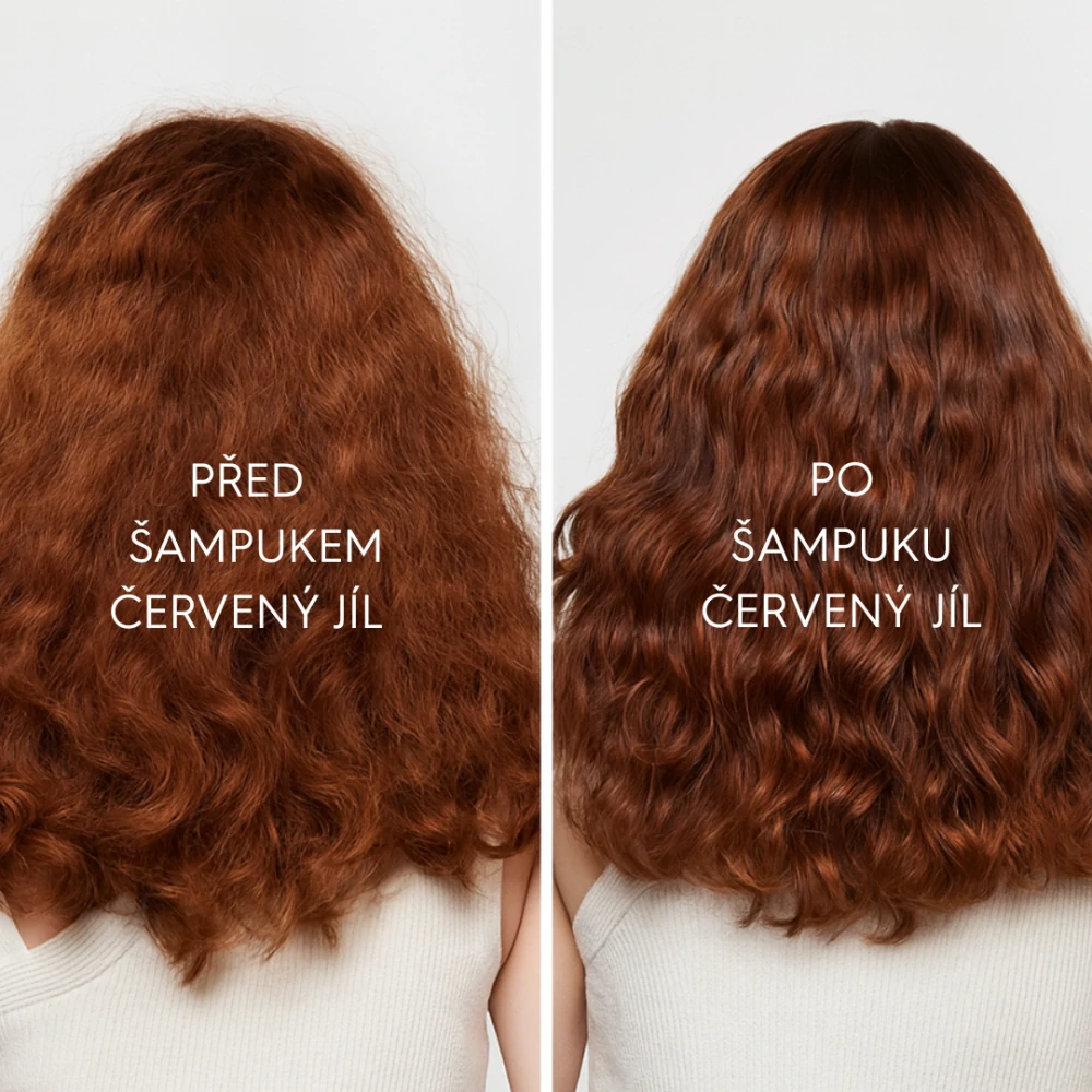 Cestovní mini šampuk s červeným jílem pro silné vlasy 24g