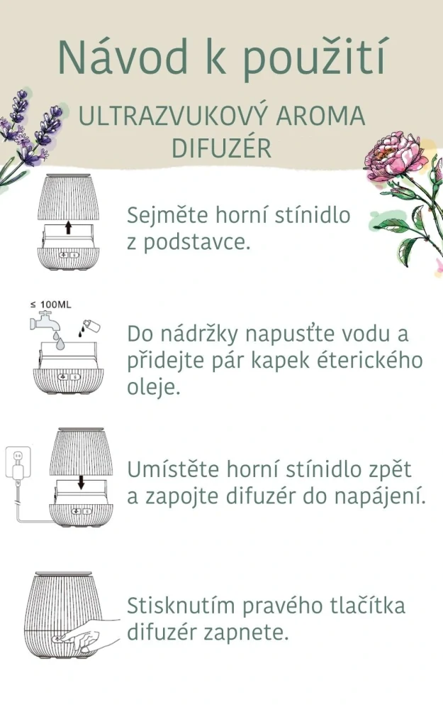 Ultrazvukový aroma difuzér