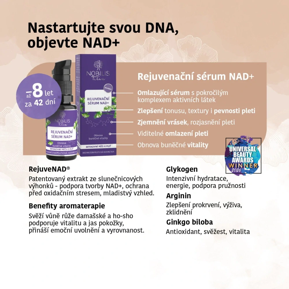 Rejuvenační sérum NAD+ 20 ml