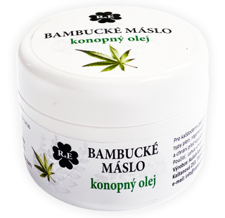 RaE Bambucké tělové a pleťové máslo s konopným olejem