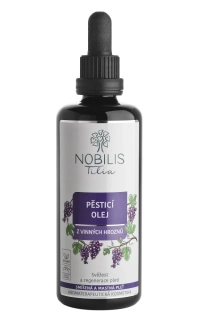 Pěsticí olej z vinných hroznů 100 ml fialové sklo